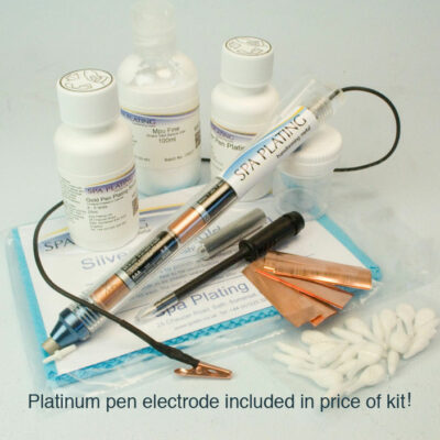 battery powered gold and silver pen plating kit